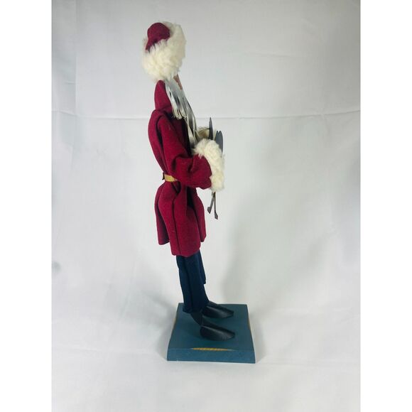 Vintage Metal Shadowdancer Santa Edna Young Signed 1987 - Picture 7 of 9